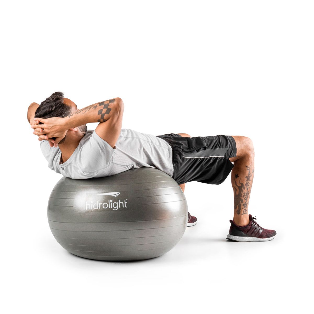 BOLA DE EXERCÍCIOS CINZA 75 CM - Imagem 4